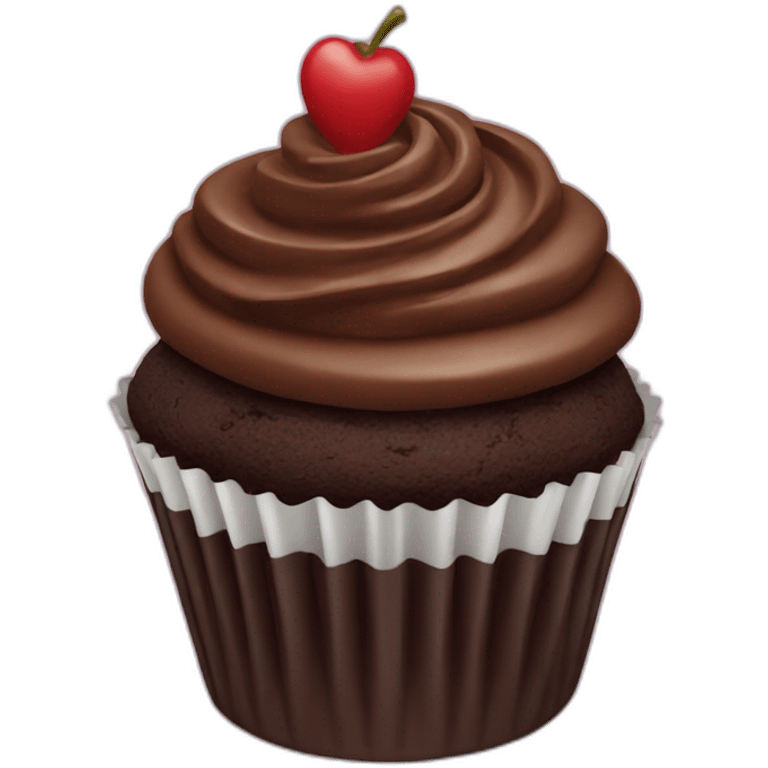 chocolate cupcake emoji