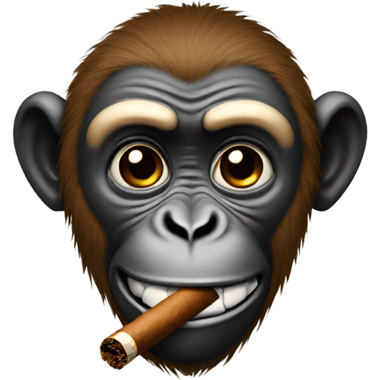 Monkey with Cigar emoji