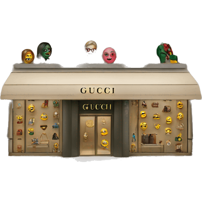 Gucci boutique emoji