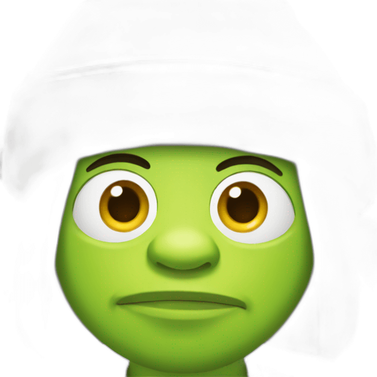 Shreck with a cap emoji