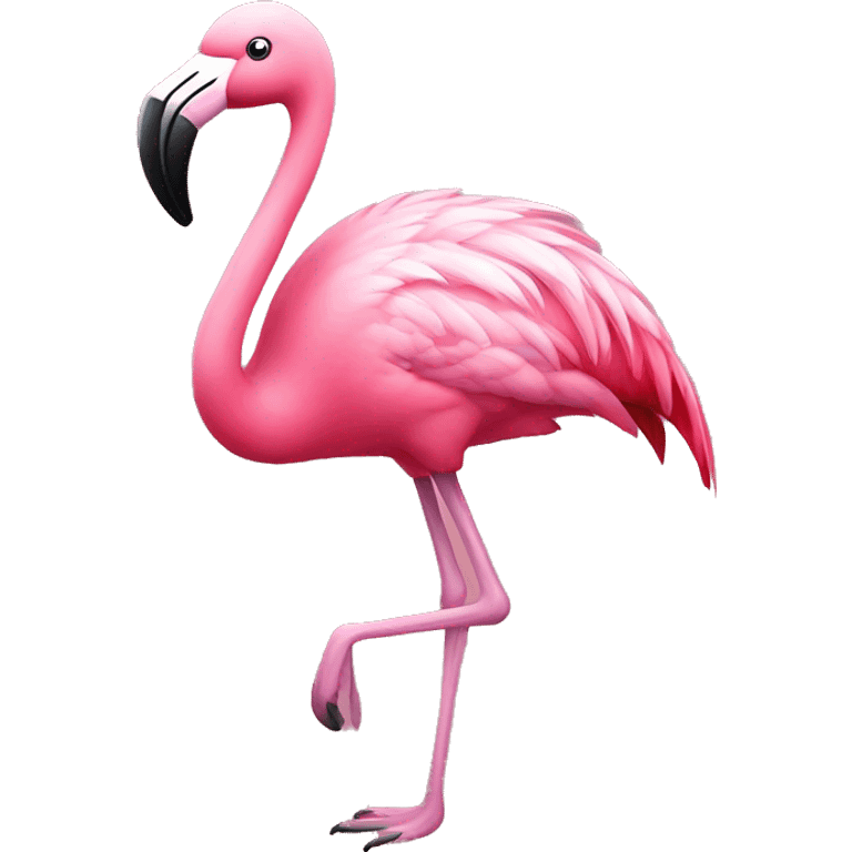 Christmas flamingo emoji