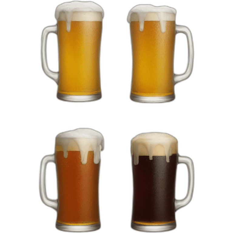 Three beers emoji