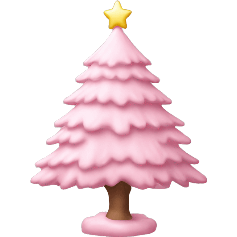 Pastell pink asthetic clean Christmas tree emoji