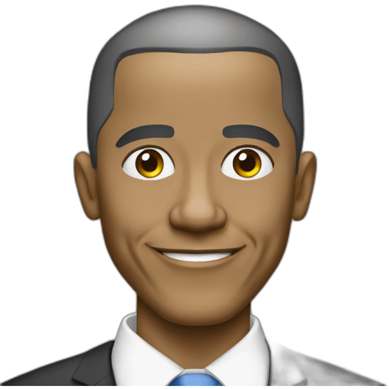 white obama emoji