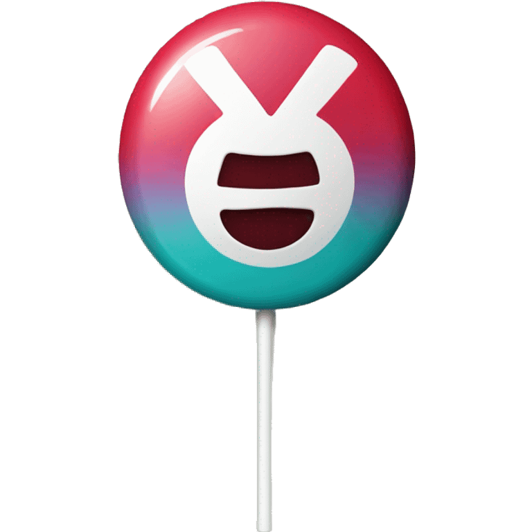 lollipop with "X5" written on the stick emoji