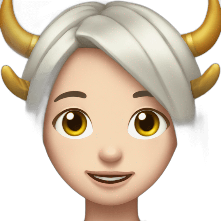 Billie Eilish smiling face with horns emoji