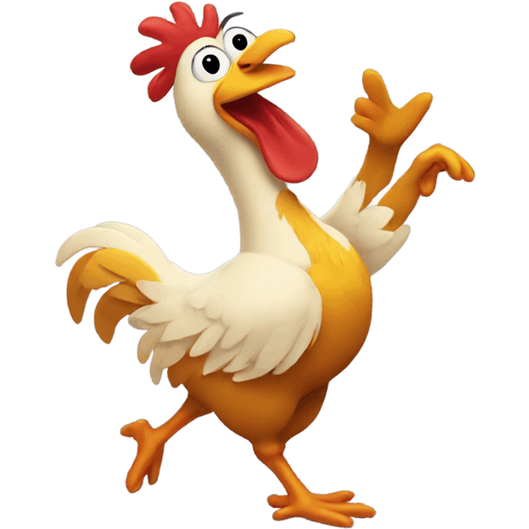 Dancing chicken  emoji