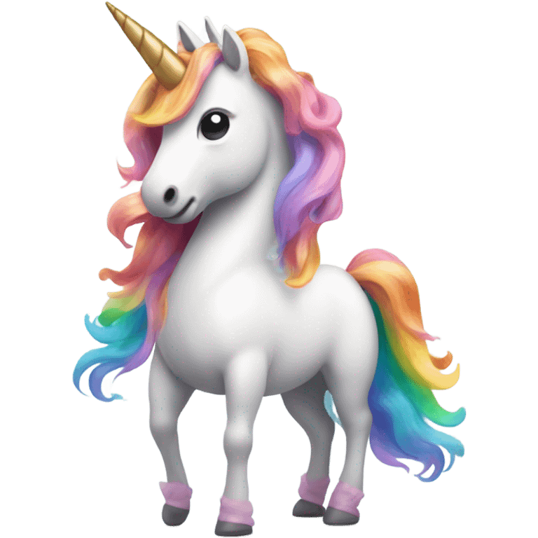 Unicorn with tutu emoji