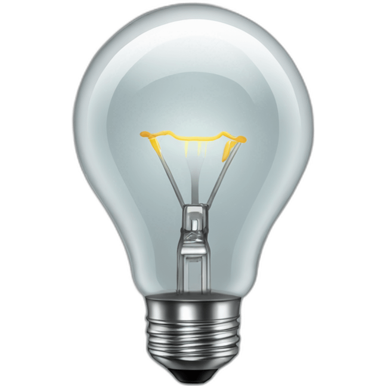 transparent light bulb emoji