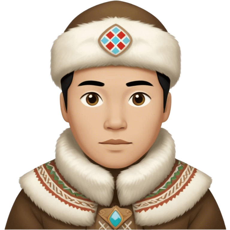 greenland citizen traditional outfit standing full scale emoji