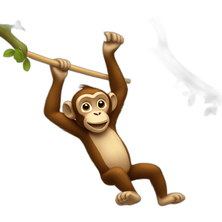 monkey swinging emoji