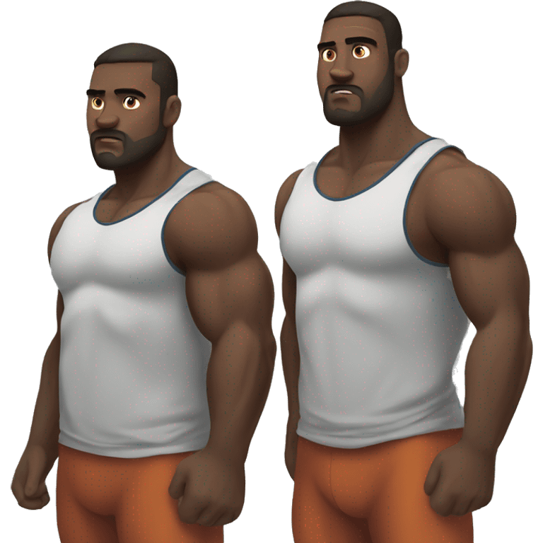 two strong bears training emoji