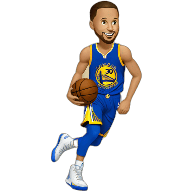 Steph curry qui met un trois points emoji