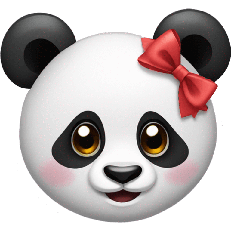 Panda with a bow emoji