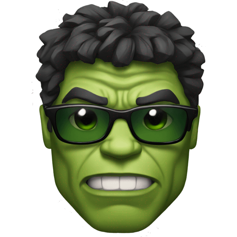 Hulk with sunglasses  emoji