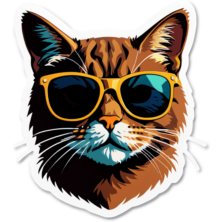 Cat with sunglasses emoji