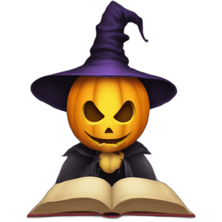 halloween reading emoji