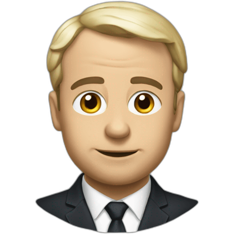 Caca sur macron emoji