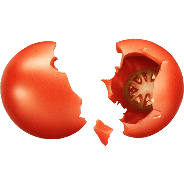 Smashed tomato  emoji