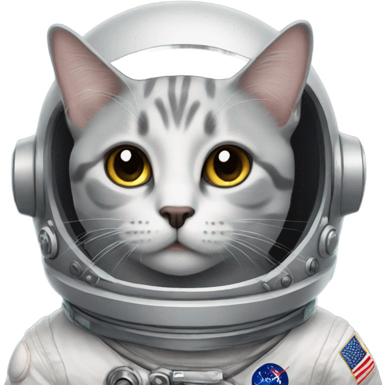 astronaut gray cat emoji