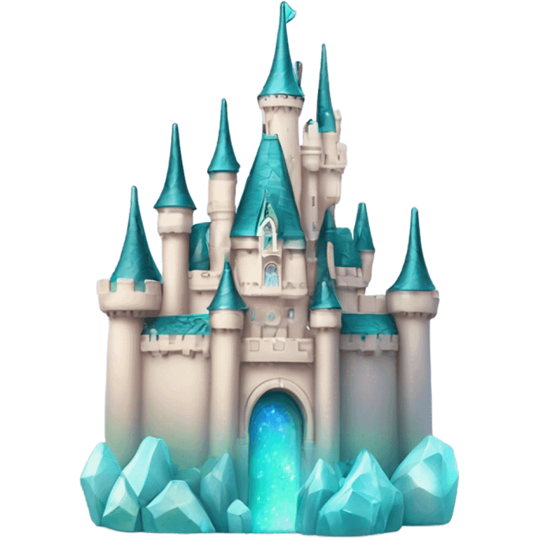 opal crystal gemstone Disney castle emoji