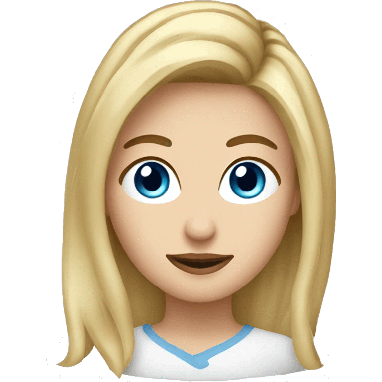 woman with blond Hair and Blue Eyes growing rosemary out of her head emoji