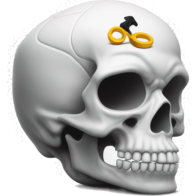 scull with nike shox emoji