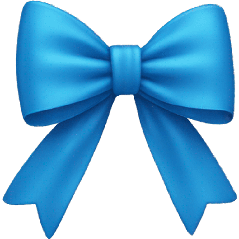 Blue bow emoji