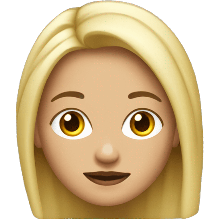 bruja rubia con pestañas grandes emoji