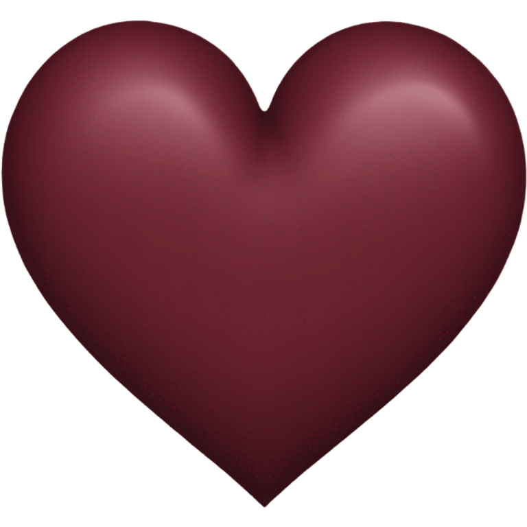 Burgundy heart emoji