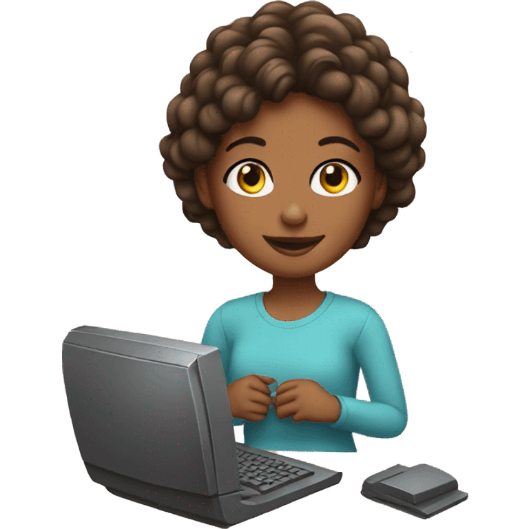 girl computer emoji