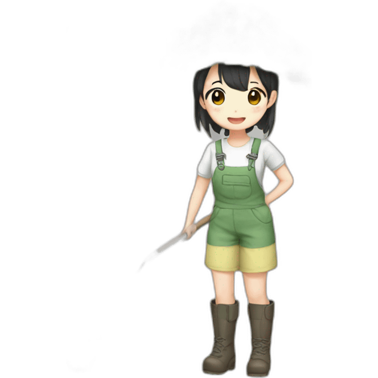 anime girl gardener Asian emoji