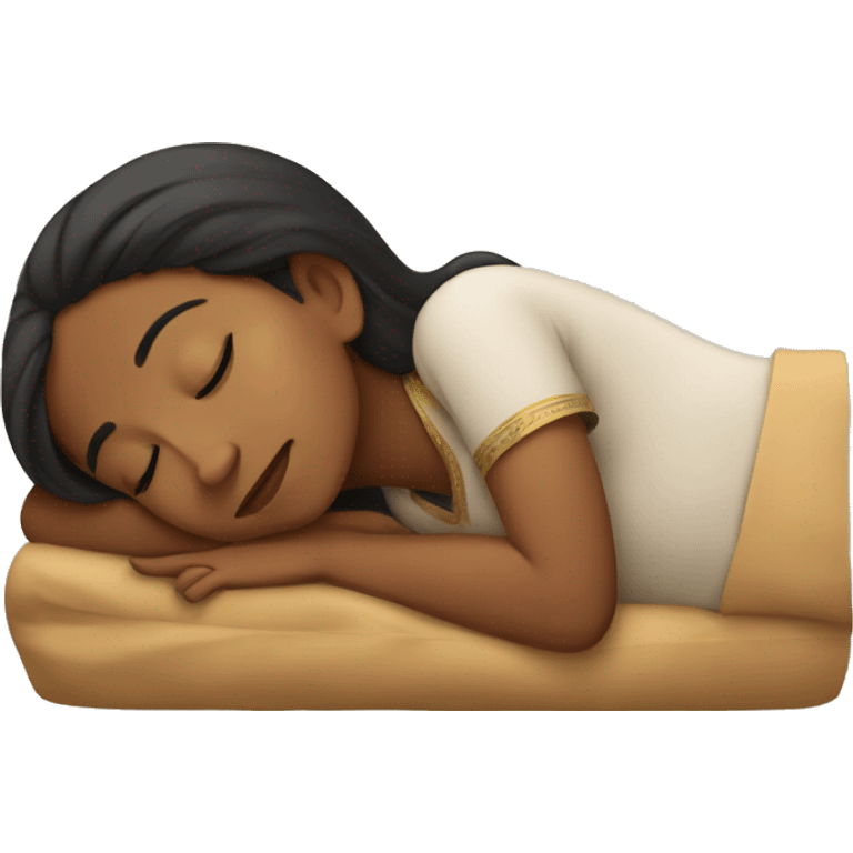 indian girl sleeping emoji