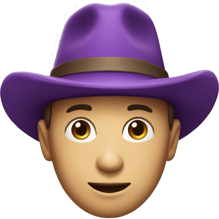 Paresseux avec un chapeau violet emoji