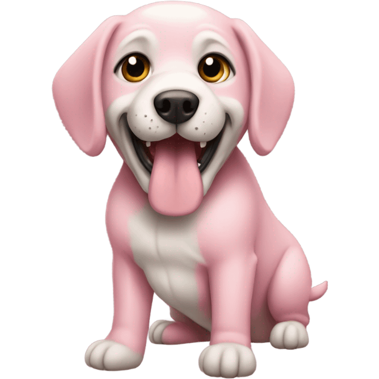 Perro rosa emoji