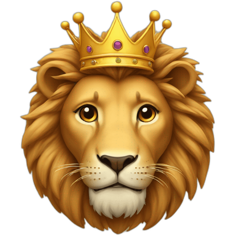 Lion with crown emoji