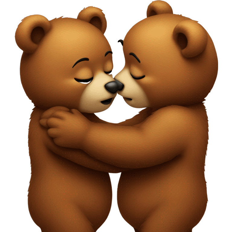 Bears kissing emoji