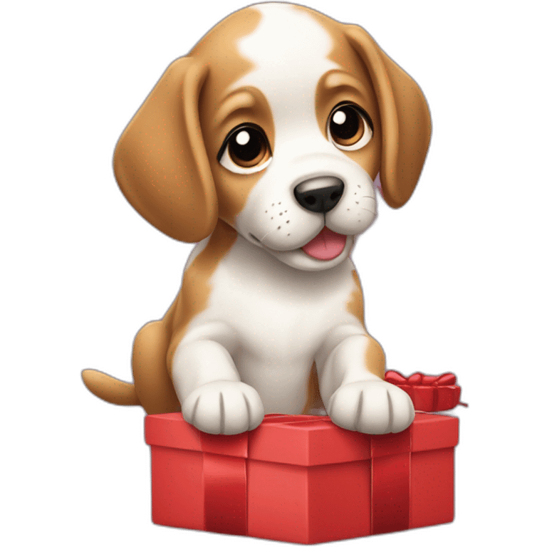 puppy present emoji