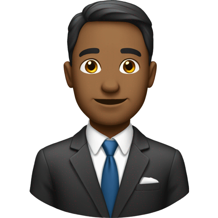 business man ayant une idée emoji