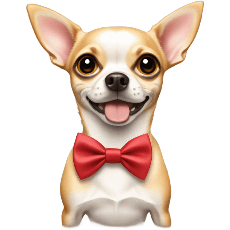 Chihuahua wearing bow tie  emoji