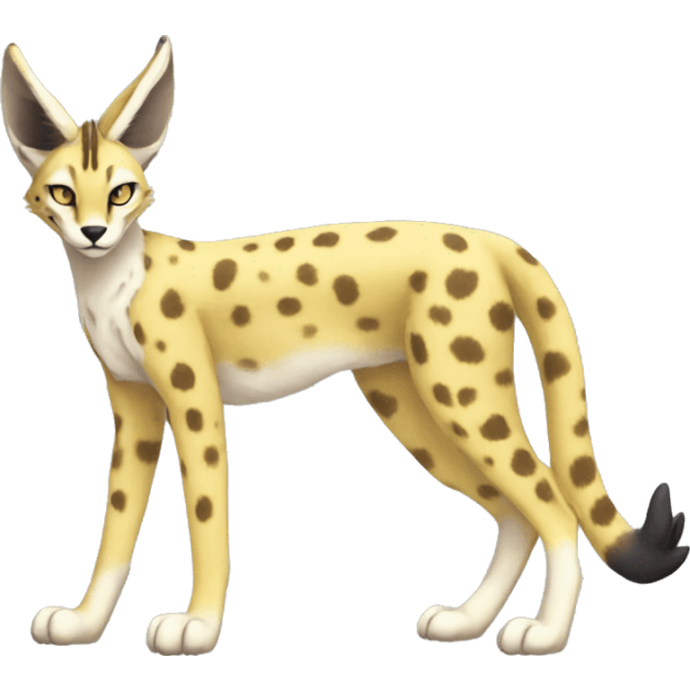 Sergal-Serval-Vernid full body emoji