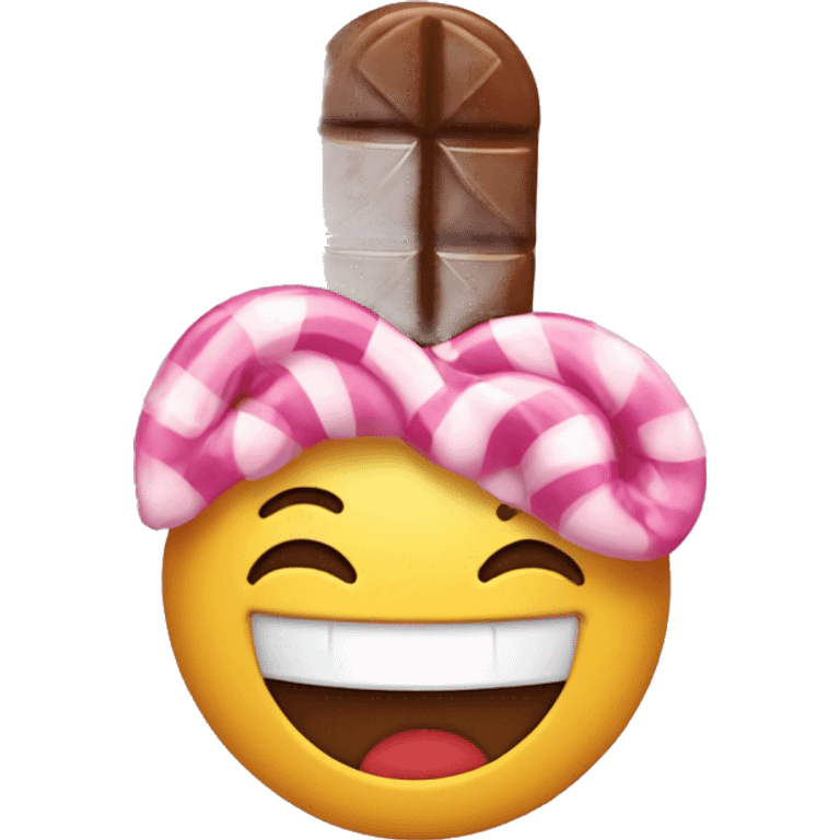 Smiling candy emoji