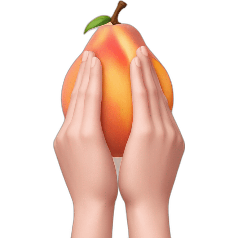 peach, praying hands emoji