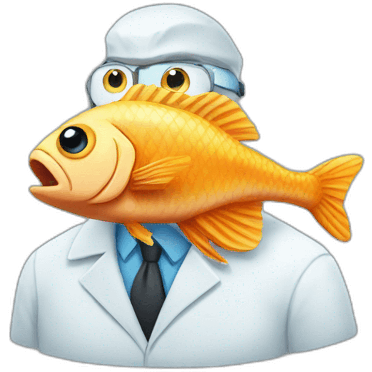 Fish-that-is-a-Scientist emoji