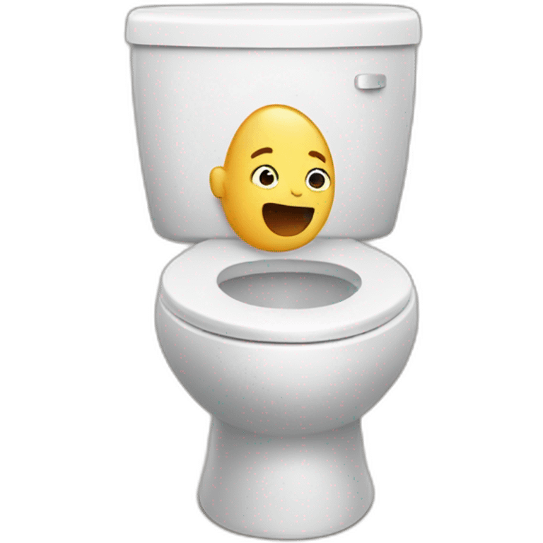 human pooping in toilet emoji