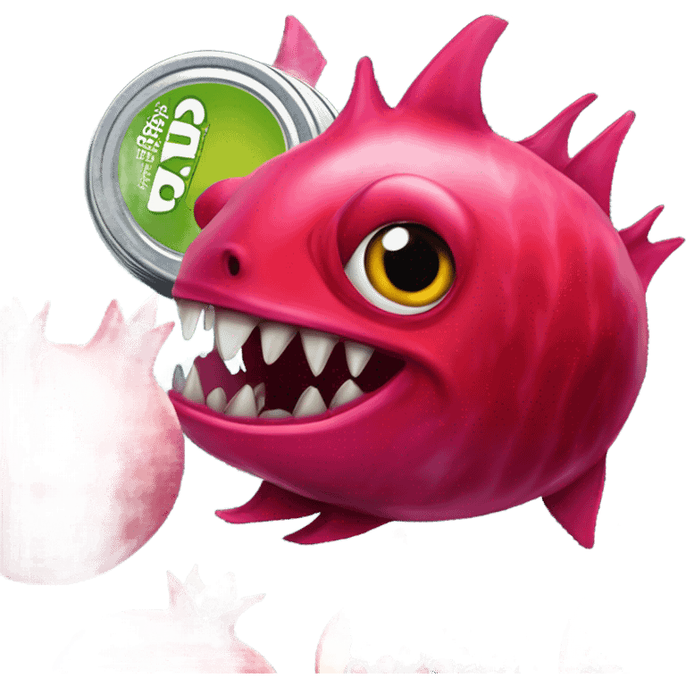 Pomegranate Piranha Energy Drink  emoji