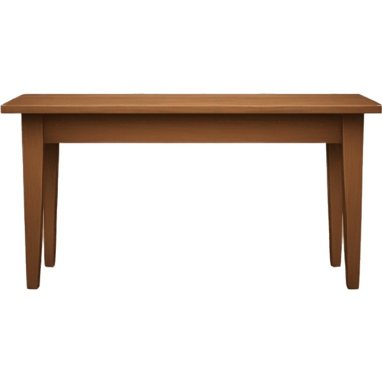 modern working wood table emoji