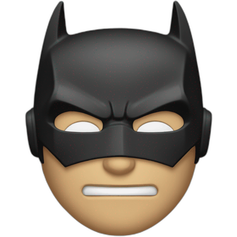 Robine déguisé en batman emoji