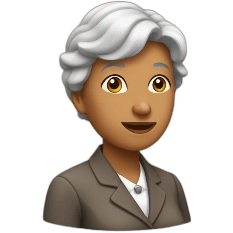 Une mamie qui cours emoji