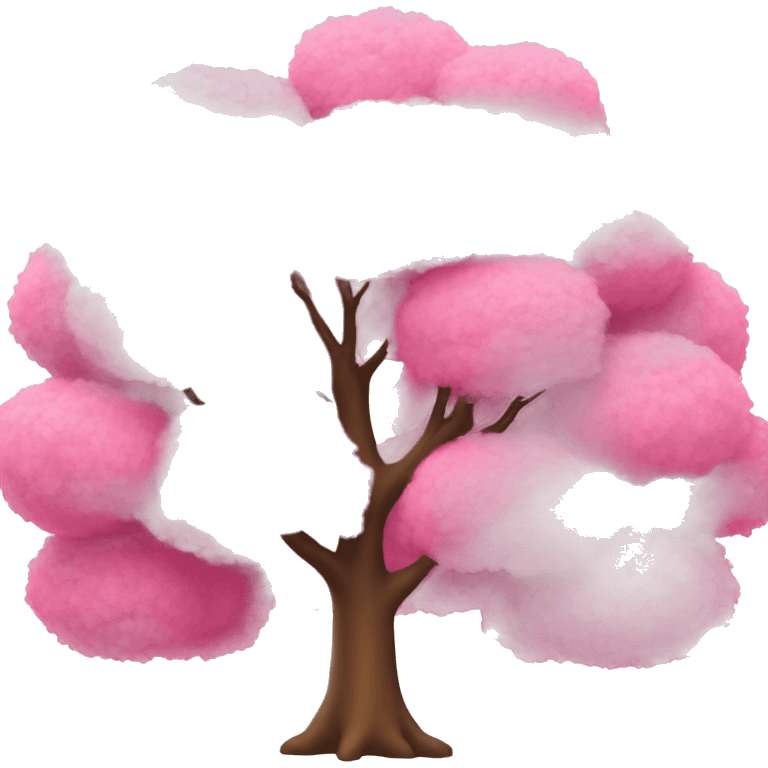 an pink tree emoji